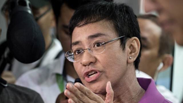 Maria Ressa Direktur Rappler. Foto: AFP/NOEL CELIS