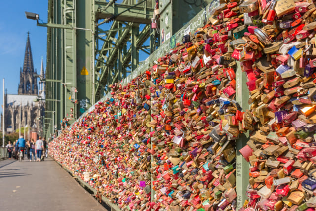 Hohenzollern Bridge, Cologne, Jerman. Foto: Shutter Stock