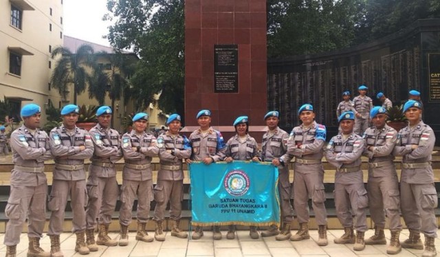 12 personil dari Polda Papua dan Polda Papua Barat terpilih menjadi Formed Police Unit (FPU) . (Dok: Polda Papua)