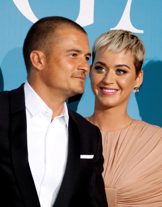 Penyanyi Katy Perry dan aktor Orlando Bloom. Foto: REUTERS/Eric Gaillard