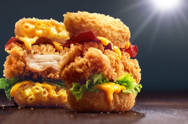 KFC Mac 'N Cheese Zinger. Foto: KFC Singapore