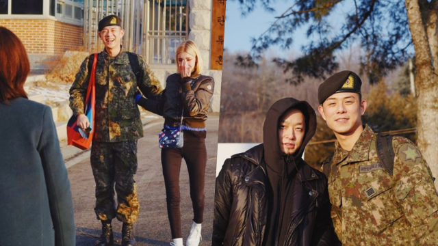 Rapper Korea Selatan, Beenzino, setelah wajib militer. Foto: Instagram/@realisshoman, @thequiett