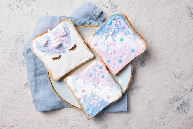 Makanan sehat bertema unicorn Foto: Shutter Stock