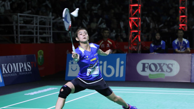 Silvi Wulandari di ajang Djarum Superliga 2019. Foto: Dok. PBSI