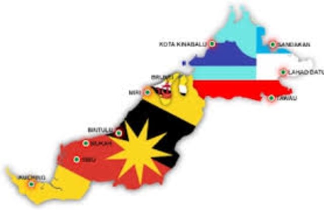 Peta Sarawak dan Sabah