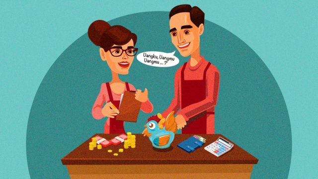 Ilustrasi Lipsus kumparan: Ribut Duit Suami-Istri. Foto: Basith Subastian/kumparan