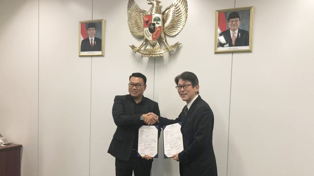 Kerja sama Perum Perindo dengan perusahaan Jepang. Foto: Dok. Perum Perindo