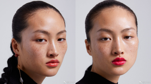 Li Jingwen pada iklan ZARA. Foto: Dok. ZARA Weibo