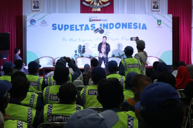 Puncak realisasi proyek sosial Wismilak Passionville 2017 yang diselenggarakan di Monumen Pers, Banjarsari, Solo, Jumat (22/2/2019) sore.