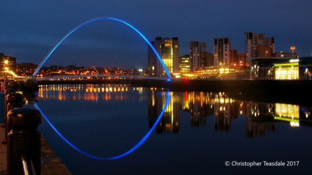 Caption: Millenium Bridge of Newcastle upon Tyne (Christopher Teasdale 2017)