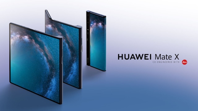 Huawei Mate X, smartphone lipat Huawei Foto: Twitter @HuaweiMobile