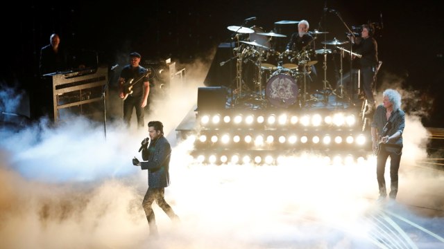 Penampilan Queen di Oscar 2019. Foto: REUTERS/Mike Blake