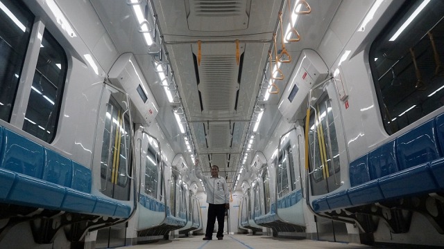 Kondisi Kereta Mass Rapid Transit (MRT) Jakarta, Senin (25/2). Foto: Irfan Adi Saputra/kumparan