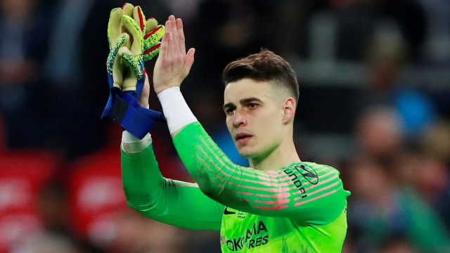Kepa Arrizabalaga di final Piala Liga Inggris 2019. Foto: Andrew Couldridge/Reuters