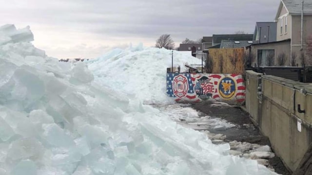 'Tsunami Es' di New York, AS Foto: Town of Hamburg Emergency Services