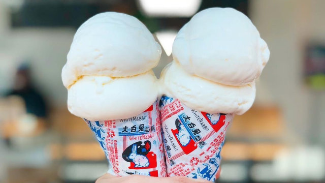 Ilustrasi Permen White Rabbit Foto: Instagram @wanderlustcreamery