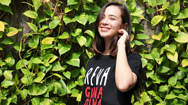 Pemain film Reva Guna Guna, Pamela Bowie berkunjung ke kantor kumparan. Foto: Matheus Marsely/kumparan