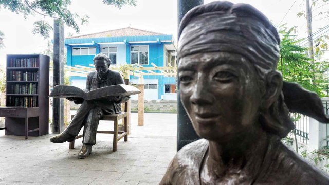 Patung Multatuli di Museum Multatuli, Lebak, Banten. Foto: Helmi Afandi/kumparan