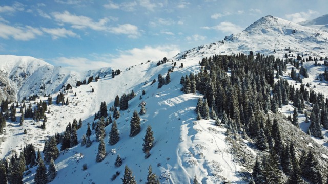 Pegunungan salju Medeo di Almaty, Kazakhstan Foto: Shutter Stock