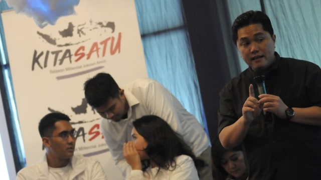 Erick Tohir saat menghadiri acara di Medan Foto: Dok. Istimewa