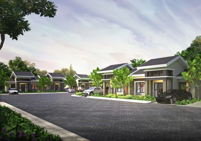 Ilustrasi desain perumahan (urban Id)