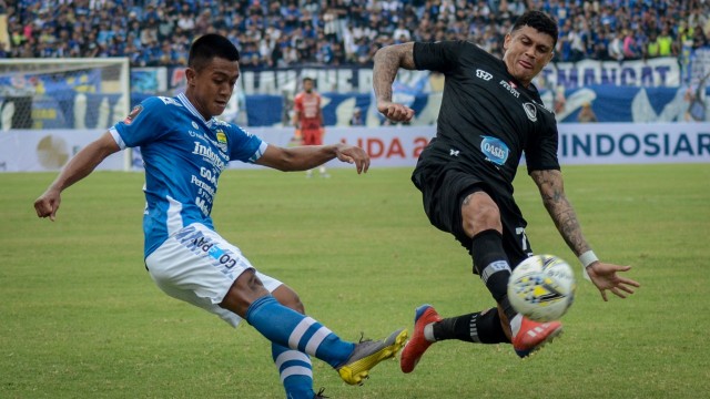 Pertandingan perdana Grup A Piala Presiden Persib vs Tira Persikabo Foto: ANTARA FOTO/Raisan Al Farisi