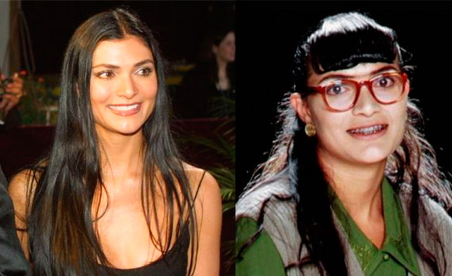 Ana Maria Orozco dalam kehidupan nyata dan sebagai Betty la Fea (sumber: http://www.latribuna.hn/2016/03/09/asi-luce-elenco-betty-la-fea-16-anos-despues-catalina-ya-murio/)