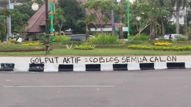 Aksi vandalisme yang dilakukan di beberapa bangunan di kota Medan beberapa waktu lalu Foto: Dok. Istimewa