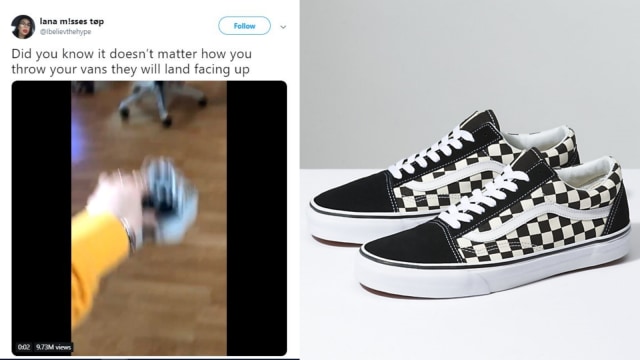 Eksperimen Vans di Twitter. Foto: Dok. Vans dan  @lbelievethehype - Twitter