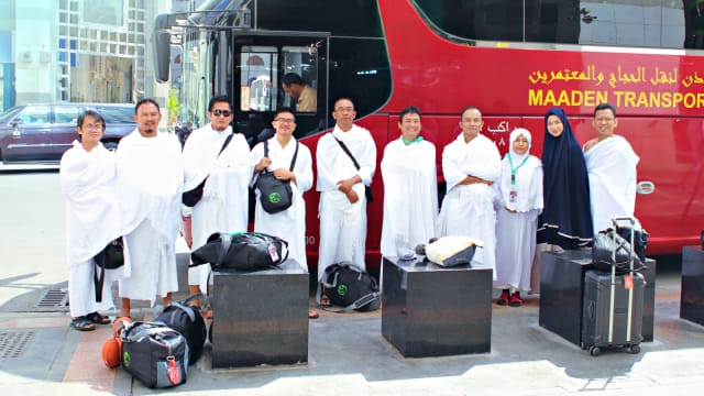 Jemaah umrah Media Trip Scoot bersama Zamzam Wisata. Foto: Dok. Zamzam Wisata