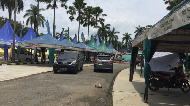 Lokasi Expo UKM dan Expo Summit UKM di halaman Gedung Sultan Suriansyah (Susu), Kamis (7/3/2019). Foto: Zahidi/banjarhits.id