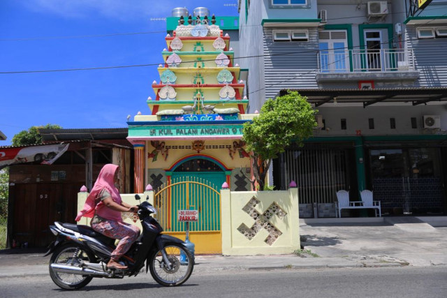 Kuil Palani Andawer di Keudah, Kutaraja, Banda Aceh. Foto: Suparta/acehkini