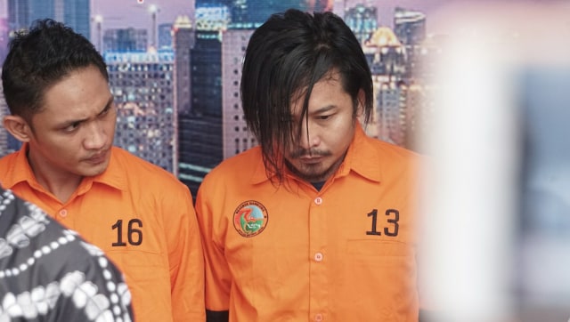 Rilis pengungkapan kasus narkoba yang menjerat artis Zulkifli di Ditresnarkoba Polda Metro Jaya, Jakarta, Jumat (8/3). Foto: Nugroho Sejati/kumparan