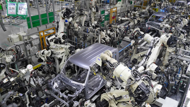 Ilustrasi produksi di pabrik Daihatsu Jepang. Foto: Nikkei