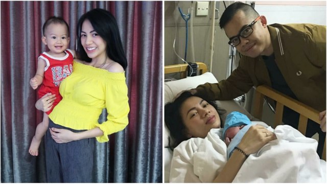 Potret Kezia Karamoy saat hamil hingga melahirkan anak kedua. Foto: (Instagram/itskeziakaramoy)