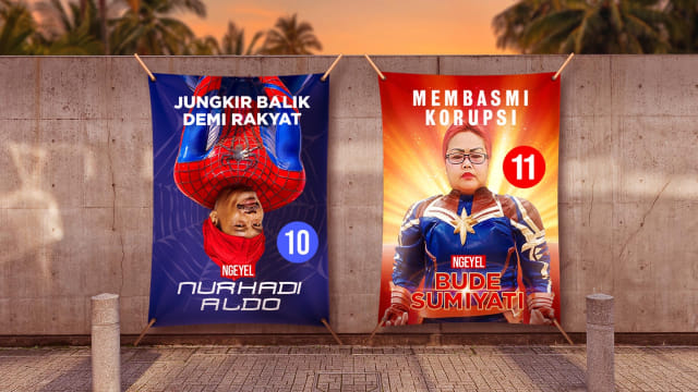 Ilustrasi Spanduk Calon Anggota Legislatif Foto: Herun Ricky/kumparan