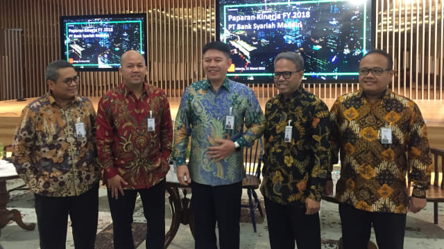 Paparan Kinerja Bank Mandiri Syariah, Senin (11/3). Foto: Elsa Toruan/kumparan