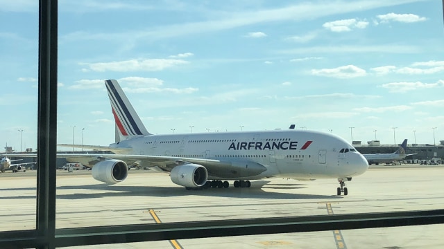 Air France Airbus A380. Foto: AFP/DANIEL SLIM