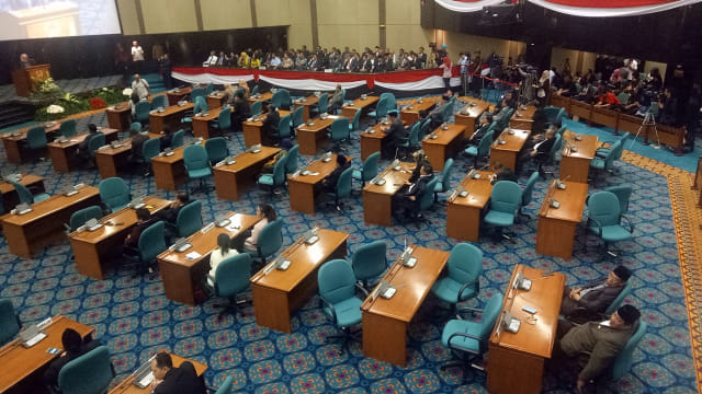 Suasana rapat paripurna DPRD Provinsi DKI Jakarta. Foto: Nadia Riso/kumparan