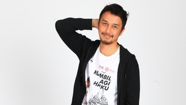 Pemeran film Kuambil Lagi Hatiku, Dimas Aditya saat berkunjung ke kantor kumparan, Jalan Jati Murni no.1A, Jati Padang, Pasar Minggu, Jakarta Selatan, Selasa, (12/3). Foto: Aditia Noviansyah/kumparan