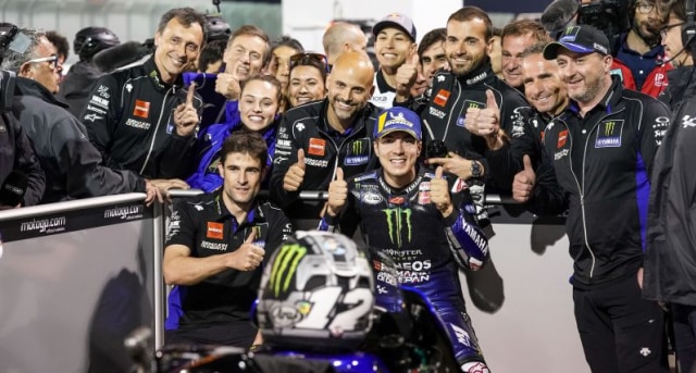 Pebalap Monster Energy Yamaha, Maverick Vinales mengalihkan fokusnya untuk MotoGP Argentina 2019. Foto: twitter/yamahamotogp