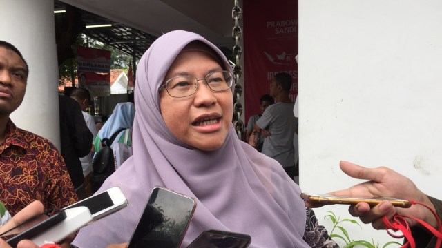 Anggota tim materi debat Badan Pemenangan Nasional Prabowo-Sandi, Ledia Hanifa Amaliah. Foto: Muhammad Darisman/kumparan