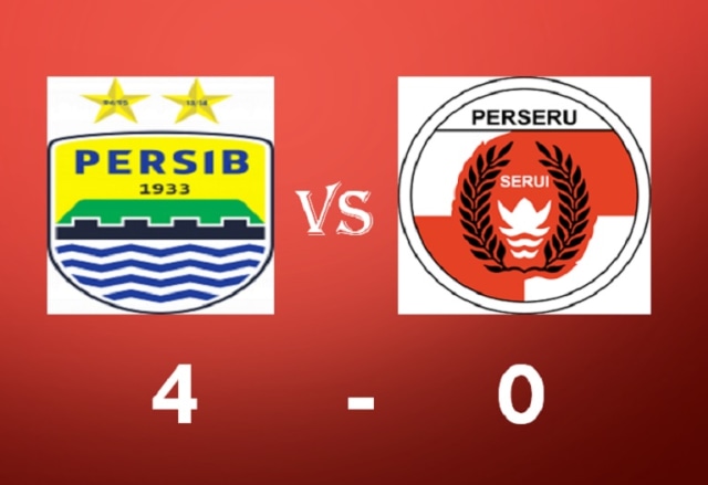 Bungkam Perseru 4-0, Persib Tidak Jadi Juru Kunci