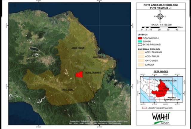 Kawasan PLTA Tampur-1 di Gayo Lues, Aceh. Dok Walhi Aceh 