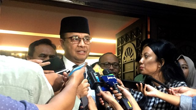 Gubernur DKI Jakarta Anies Baswedan saat di DPRD DKI Jakarta. Foto: Moh Fajri/kumparan