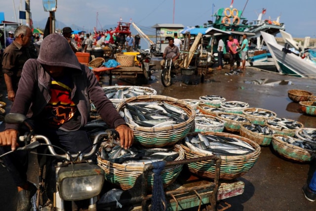 Aktivitas di TPI Lampulo, Banda Aceh, Kamis (14/3). Foto: Suparta/acehkini