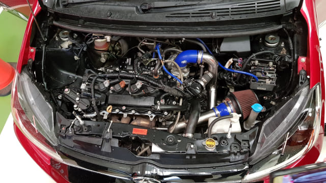 Mesin Ayla Turbo. Foto: Ghulam Muhammad Nayazri / kumparanOTO