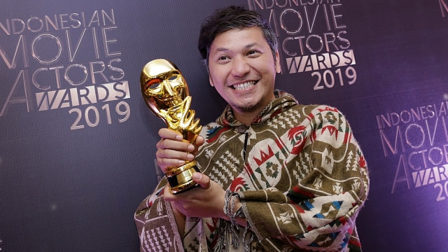 Gading Marten saat hadir di Indonesia Movie Actor Award 2019 di MNC Tower Jakarta Kamis (15/03). Foto: Ronny