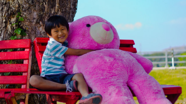 Ilustrasi anak laki-laki dengan boneka. Foto: Shutterstock