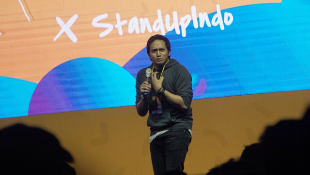 Ge Pamungkas di acara Local Standup Day 2019 di Ballrom Kuningan City, Jakarta Selatan, Jumat, (15/3). Foto: Fanny Kusumawardhani/kumparan